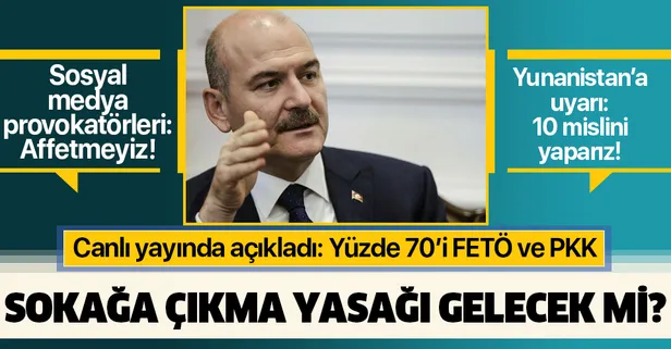 Son dakika: İçişleri Bakanı Süleyman Soylu'dan flaş koronavirüs açıklaması: Sokağa çıkma yasağı gelecek mi?