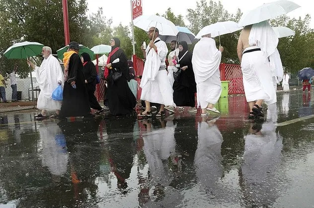 Arafat'a "rahmet" yağdı