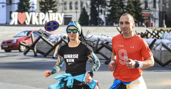 Kiev'de sabah sporları başladı! Saldırılar azaldı hayat normale dönüyor
