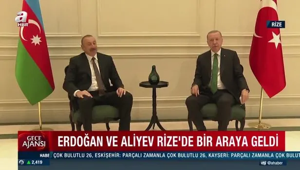 Başkan Erdoğan Azerbaycan Cumhurbaşkanı Aliyev ile görüştü