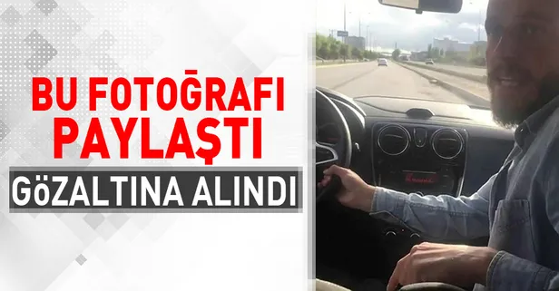 Bu fotoğraftan sonra gözaltına alındı