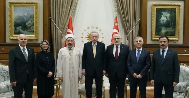 Başkan Erdoğan, Diyanet İşleri Başkanı Arpaguş'u kabul etti