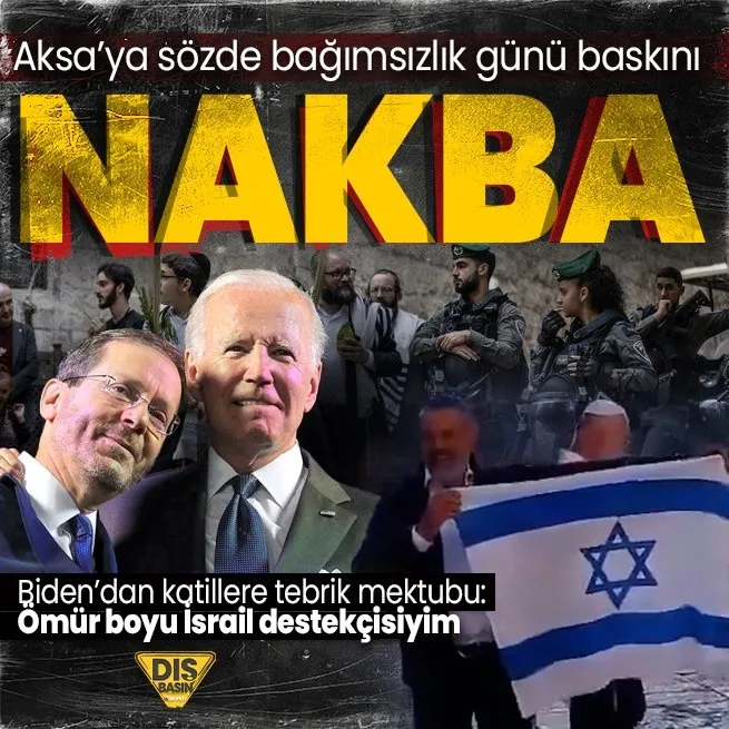 Mescid-i Aksa’ya ‘İsrail bağımsızlık günü’ baskını! Joe Biden’dan Isaac Herzog’a tebrik mektubu: ABD Tel Aviv ile ilişkisinden gurur duyuyor