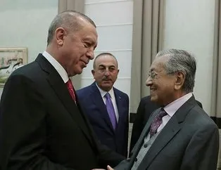 Başkan Erdoğan, Mahathir Muhammed ile görüştü