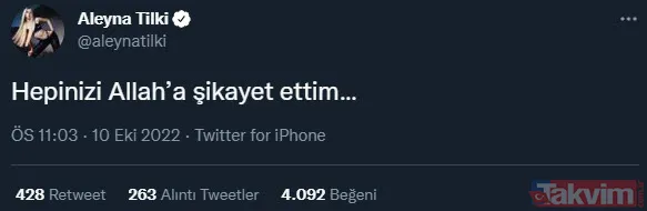 'Hepinizi Allah'a şikayet ettim' Aleyna bildiğiniz gibi... - 8