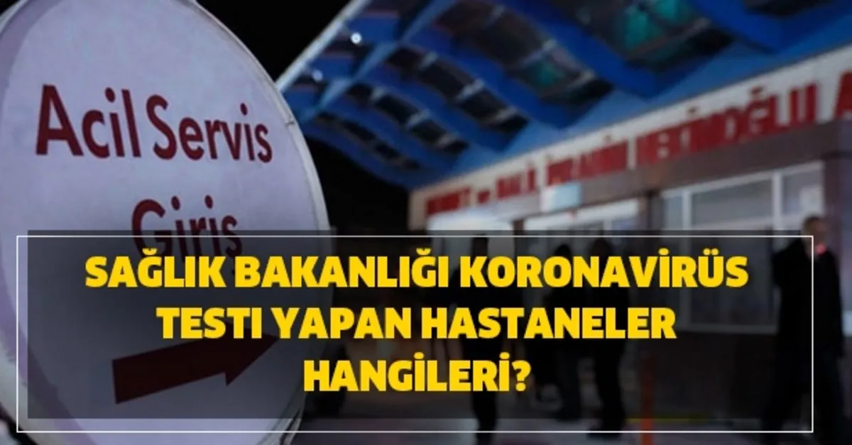 Koronavirus Testi Yapan Hastaneler Hangileri Liste Aciklandi Takvim