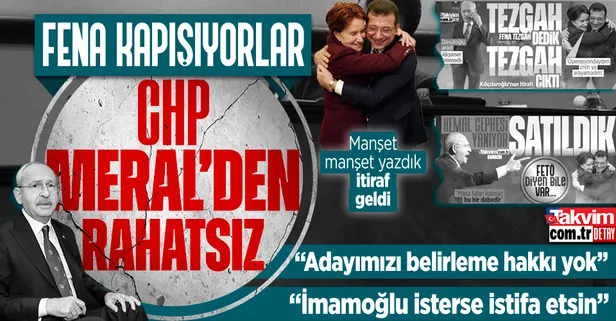 Akşener'in Saraçhane hamlesi CHP'yi rahatsız etti: Adayımızı Akşener belirlemeyecek! "Ekrem İmamoğlu isterse istifa edebilir"