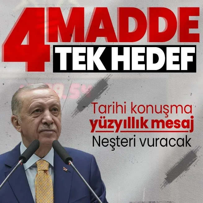 Başkan Erdoğan’ın AK Parti grubundaki konuşmasının şifreleri! 4 maddede tek hedef Türkiye Yüzyılı