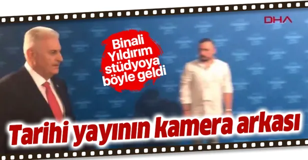 İşte Türkiye'nin konuştuğu canlı yayının kamera arkası! Binali Yıldırım ve Ekrem İmamoğlu...