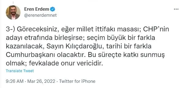 CHP'deki adaylık savaşında Muhittin Böcek'in ardından bir açıklama da Eren Erdem'den geldi-8