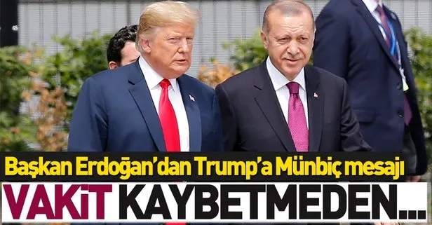 Başkan Erdoğan, Trump ile görüştü