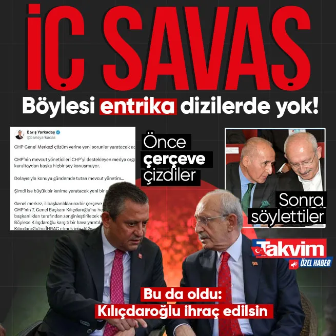 CHPde bu da oldu! Önce il başkanlarına çerçeve çizdiler sonra eski Genel Başkan Hikmet Çetine söylettiler: Kılıçdaroğlu ihraç edilsin