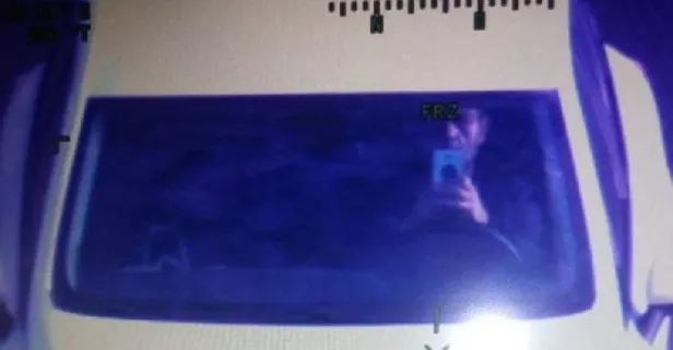 Cep telefonu ile helikopteri görüntülemeye çalışan sürücü kamerayla tespit edildi cezadan kaçamadı