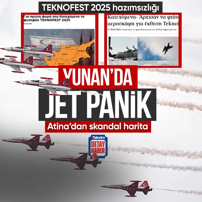 TEKNOFEST 2025 Yunan’ı panikletti! Atina skandal haritayla duyurdu: İşgal altındaki topraklarda savaş uçakları