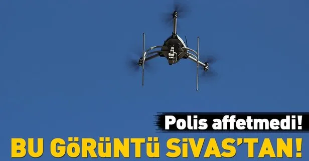 Kırmızı ışık ihlaline dronelu tespit