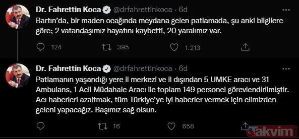 Bartın'da (Amasra) maden ocağında patlama! Ünlü isimlerden paylaşımlar peş peşe geldi! Pınar Altuğ, Ebru Gündeş, Petek Dinçöz... - 2