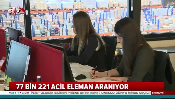 İŞKUR 77 bin 221 acil eleman aranıyor