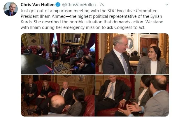 ABD'de bir skandal buluşma daha! YPG'li terörist İlham Ahmed'i Pentagon'da ağırladılar-3