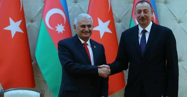 Azerbaycan Cumhurbaşkanı Aliyev, Binali Yıldırım'ı kabul etti! Türkiye - Azerbaycan ilişkileri masada