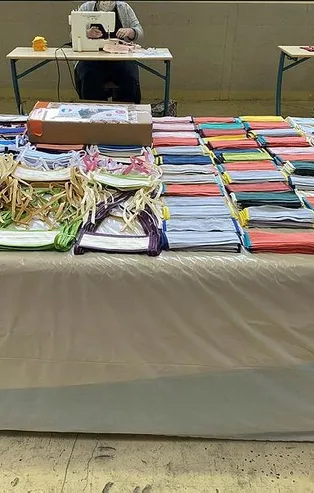 Son dakika: Fransa'daki Türkler Kovid-19'la mücadele kapsamında maske üretiyor