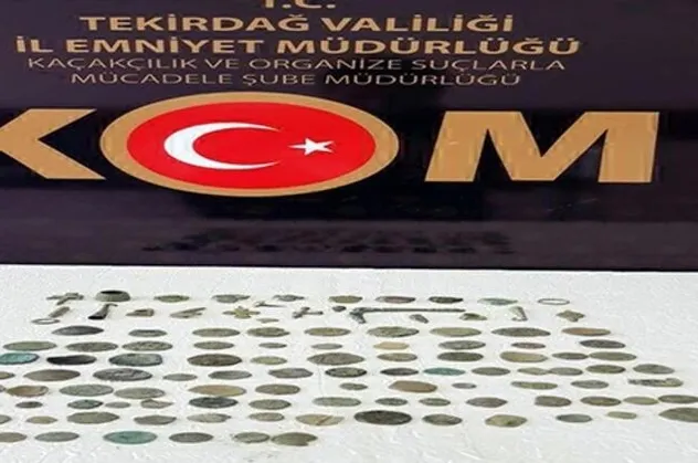 Tekirdağ'da 117 tarihi eser ele geçirildi