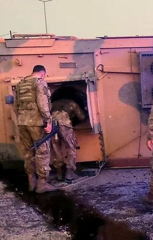 Siirt'te kaza! Askeri araç devrildi