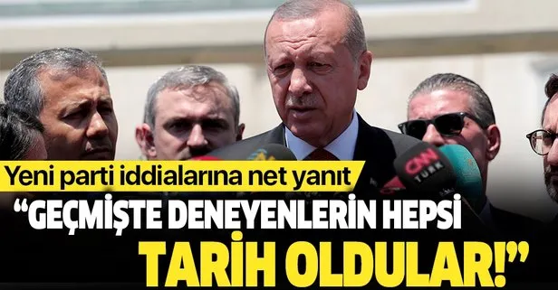 Başkan Erdoğan’dan yeni parti iddialarına cevap