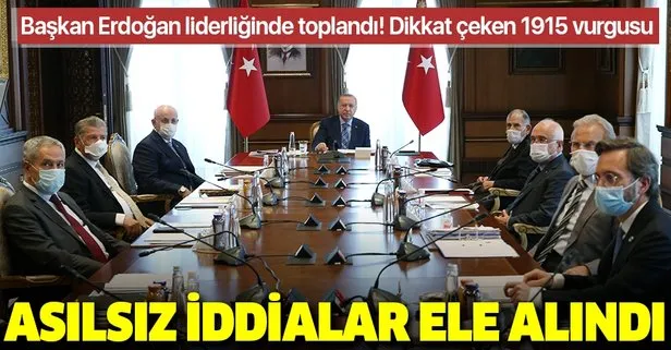 Son dakika: Başkan Erdoğan başkanlığında kritik YİK toplantısı: 1915 olayları hakkında asılsız iddialar ele alındı