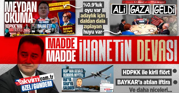 ANALİZ: %0.9'luk Ali Babacan ve 7 maddede adaylık hamleleri: HDPKK - DEVA flörtü, 66. madde ve Kürtçe çıkışı, BAYKAR'a iftira...