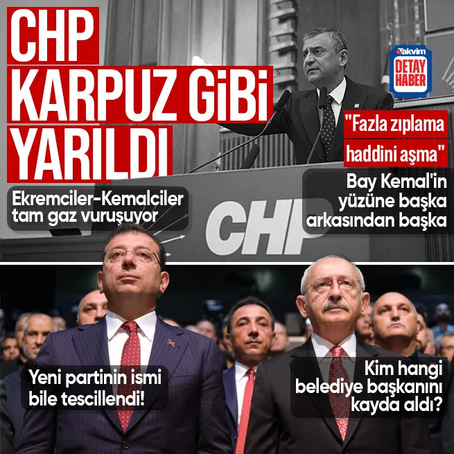 CHP karpuz gibi yarıldı! Kim hangi belediye başkanını kayda aldı? Fazla zıplama haddini aşma | Yeni parti iddiası