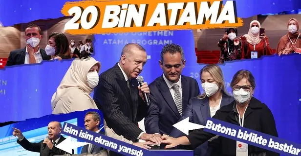 20 bin öğretmen Başkan Erdoğan’ın katıldığı 2021 yılı Öğretmen Atama Töreni’yle atandı