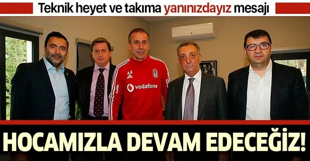 Beşiktaş Başkanı Ahmet Nur Çebi: Hocamızla devam edeceğiz