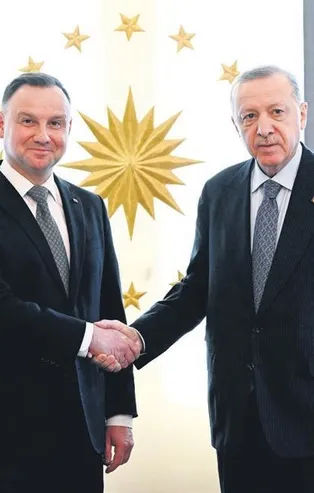 Başkan Recep Tayyip Erdoğan Polonya Cumhurbaşkanı Duda ile görüştü