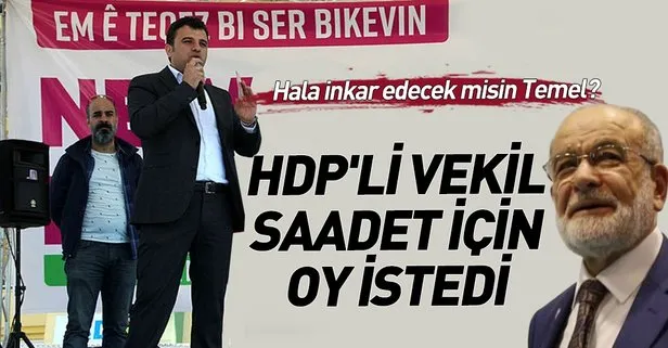 HDP Şanlıurfa Milletvekili Ömer Öcalan, Saadet Partisi’ne oy istedi