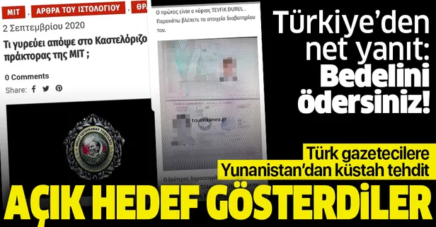 AA ekibine Meis'te skandal tehdit! Pasaport bilgileriyle açık hedef gösterdiler