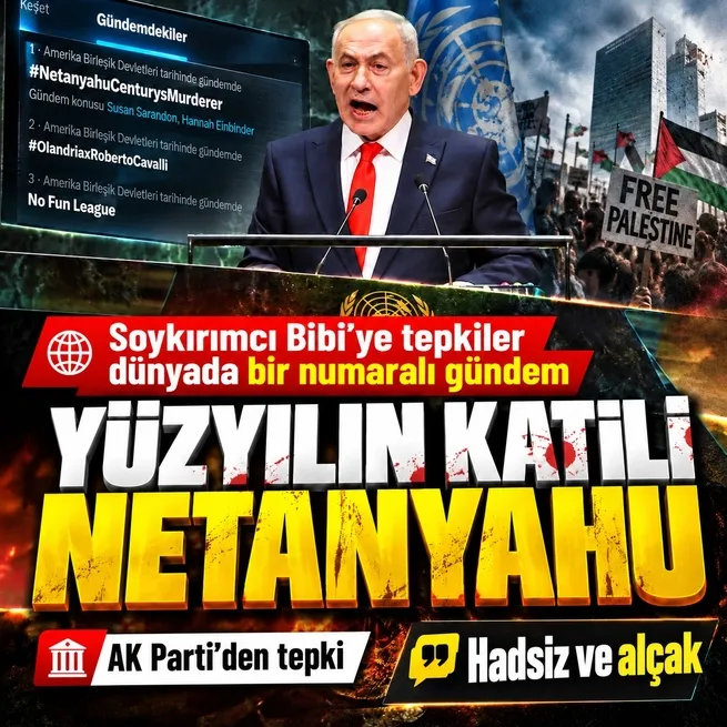Bibiye tepkiler dünyada bir numaralı gündem: Yüzyılın katili Netanyahu | AK Partiden peş peşe tepkiler