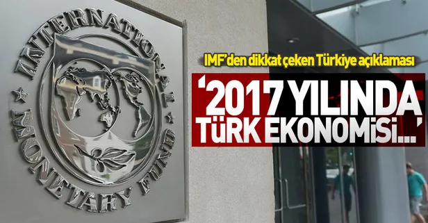 IMF'den dikkat çeken Türkiye açıklaması