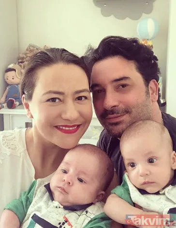 Ozan Çobanoğlu ile Ezgi Sertel ikizlerinin yüzünü ilk kez gösterdi! - 10