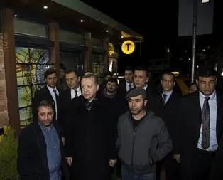 Erdoğan esnafla sohbet etti