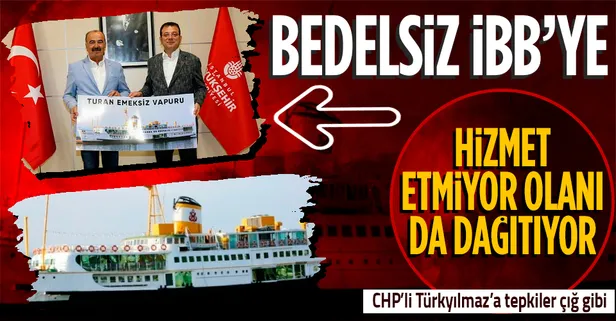 CHP'li Hayri Türkyılmaz hizmet etmiyor olanı da dağıtıyor: Restoran Vapuru bedelsiz olarak İBB'ye verdi
