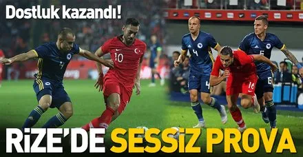 Rize'de dostluk kazandı | Türkiye:0 Bosna Hersek:0 Maç sonucu