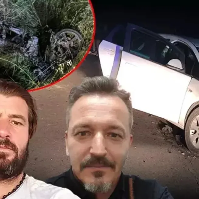 Otomobil ile motosiklet çarpıştı