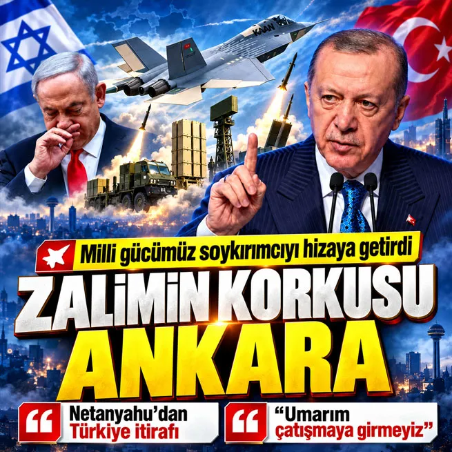 Türkiye korkusu İsraili sardı! Katil Netanyahu çaresizliğini itiraf etti: Umarım çatışmaya girmeyiz