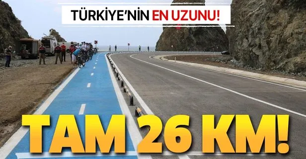 Türkiye’nin en uzun bisiklet yolu! Tam 26 km