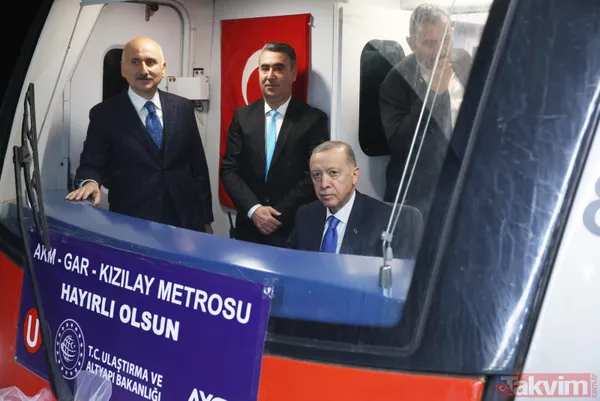 Başkan Erdoğan vatman koltuğuna geçti! AKM-Gar-Kızılay Metro Hattı hizmete alındı - 31