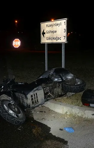 Samsun'da feci kaza! Motosiklet sürücüsü yola savruldu