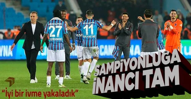 Trabzonspor Teknik Direktörü Abdullah Avcı: Şampiyonluğa inanıyorum