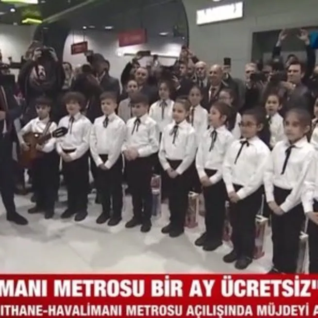 Başkan Erdoğan’a sürpriz! Çocuk korosu ve portre