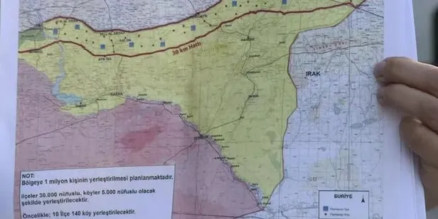 Başkan Erdoğan haritada gösterdi: İşte güvenli bölgede kurulacak 12 gözlem noktası-4