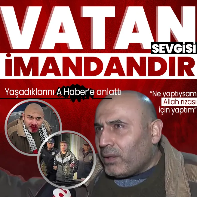 Filistine destek yürüyüşünden döndüğü sırada provokatörlerin saldırısına uğrayan İsmail Aydemir yaşadıklarını A Habere anlattı